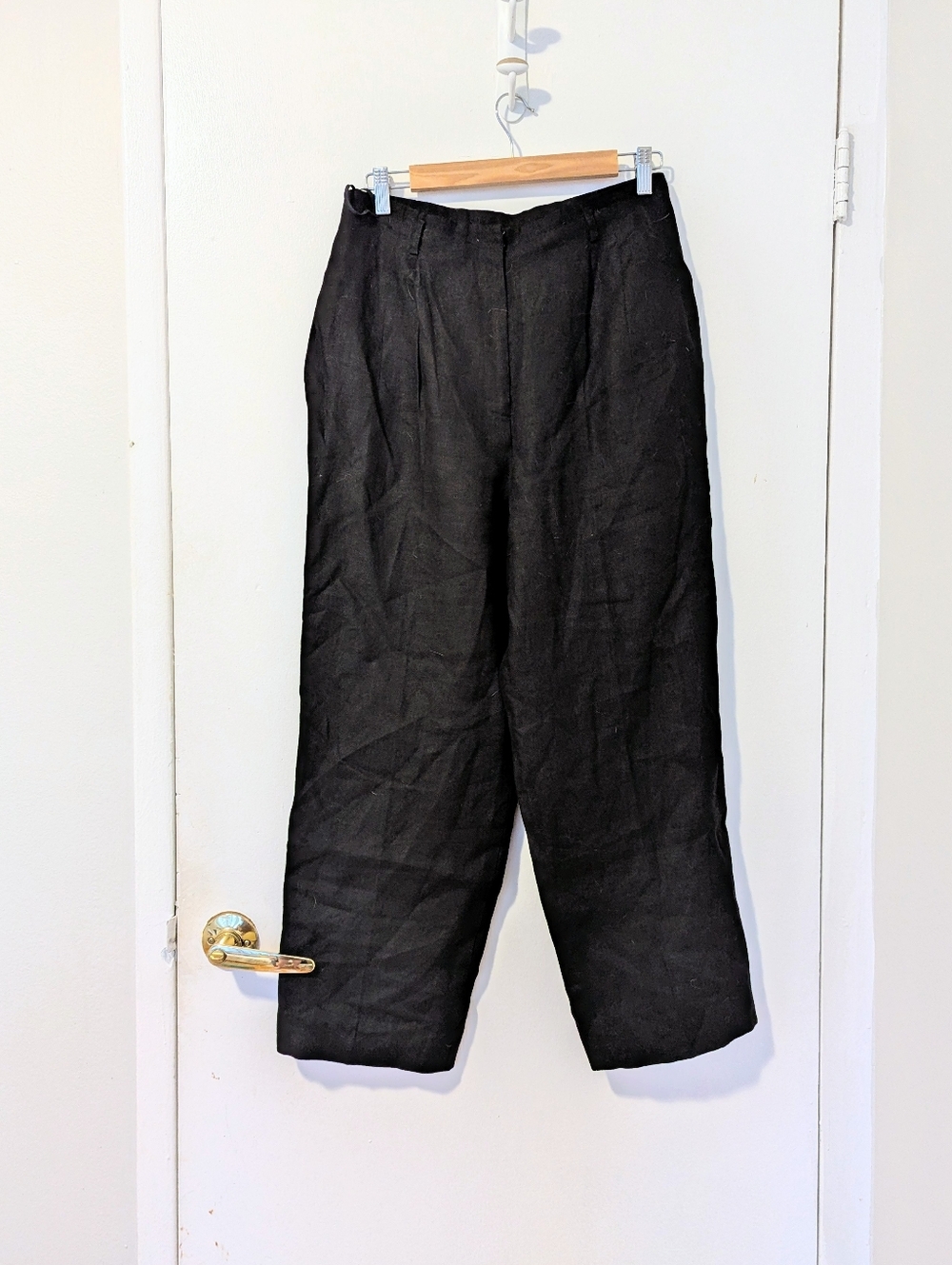 Vintage 100% Linen Wide Leg Pants 29
